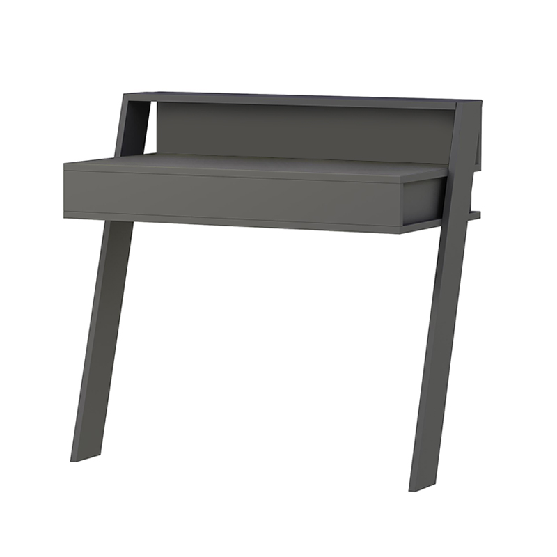 Cowork Megapap melamine desk in anthracite color 94x50x91cm.