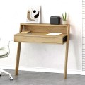 Cowork Megapap melamine desk in oak color 94x50x91cm.