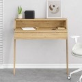 Cowork Megapap melamine desk in oak color 94x50x91cm.