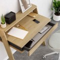 Cowork Megapap melamine desk in oak color 94x50x91cm.