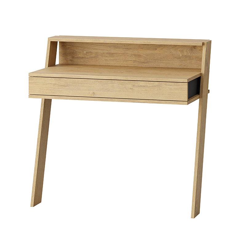 Cowork Megapap melamine desk in oak color 94x50x91cm.