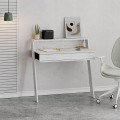 Γραφείο εργασίας Cowork Megapap χρώμα λευκό αντικέ 94x50x91εκ.