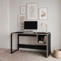 Γραφείο εργασίας Cubo Megapap χρώμα black wood 110x50x75εκ.