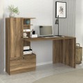 Domingo Megapap melamine desk in walnut color 149,5x60x120cm.