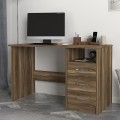 Eldoris Megapap melamine desk in walnut color 120x60x75cm.
