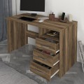 Eldoris Megapap melamine desk in walnut color 120x60x75cm.