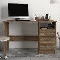 Eldoris Megapap melamine desk in walnut color 120x60x75cm.