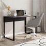 Γραφείο εργασίας Inna Megapap χρώμα γκρι ρετρό - silky black 100x60x75εκ.