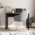 Inna Megapap melamine working desk in grey retro - silky black color 110x60x75cm.