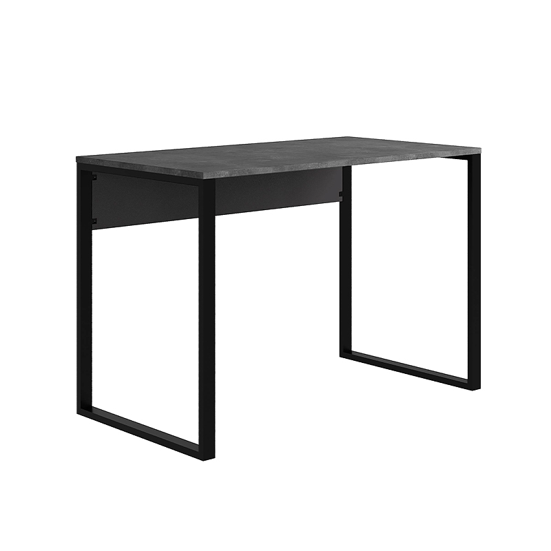 Inna Megapap melamine working desk in grey retro - silky black color 110x60x75cm.