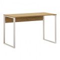 Γραφείο εργασίας Inna Megapap χρώμα sapphire oak - λευκό 110x60x75εκ.