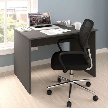 Kalen Megapap melamine office desk in anthracite color 90x60x74cm.