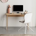 Γραφείο εργασίας Luton Megapap χρώμα φυσικό οξιάς 120x60x75εκ.