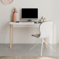 Luton Megapap melamine desk in retro grey/white color 120x60x75cm.