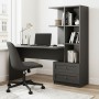 Γραφείο εργασίας Mantra Megapap χρώμα ανθρακί 155x60x152εκ.