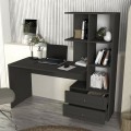 Mantra Megapap melamine office desk in anthracite color 155x60x152cm.