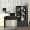 Mantra Megapap melamine office desk in anthracite color 155x60x152cm.