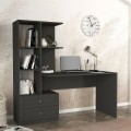 Γραφείο εργασίας Mantra Megapap χρώμα ανθρακί 155x60x152εκ.