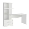 Γραφείο εργασίας Mantra Megapap χρώμα λευκό 155x60x152εκ.