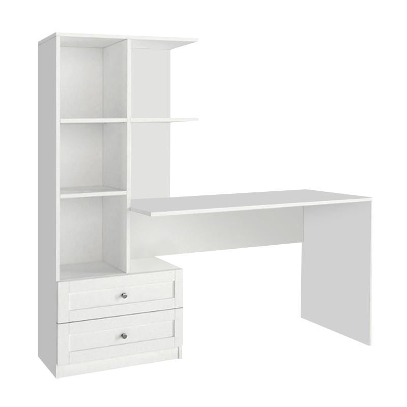 Γραφείο εργασίας Mantra Megapap χρώμα λευκό 155x60x152εκ.
