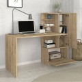 Merino Megapap melamine desk in sapphire oak color 149,5x61,8x120cm.