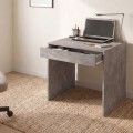 Mida Megapap melamine desk in concrete grey color 72x60x73,8cm.