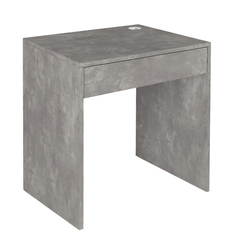 Mida Megapap melamine desk in concrete grey color 72x60x73,8cm.