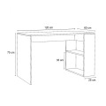 Mikro Megapap melamine office desk in concrete grey color 120x60x75cm.