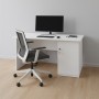 Moto Megapap melamine office desk in white color 120x80x75cm.