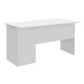 Moto Megapap melamine office desk in white color 120x80x75cm.