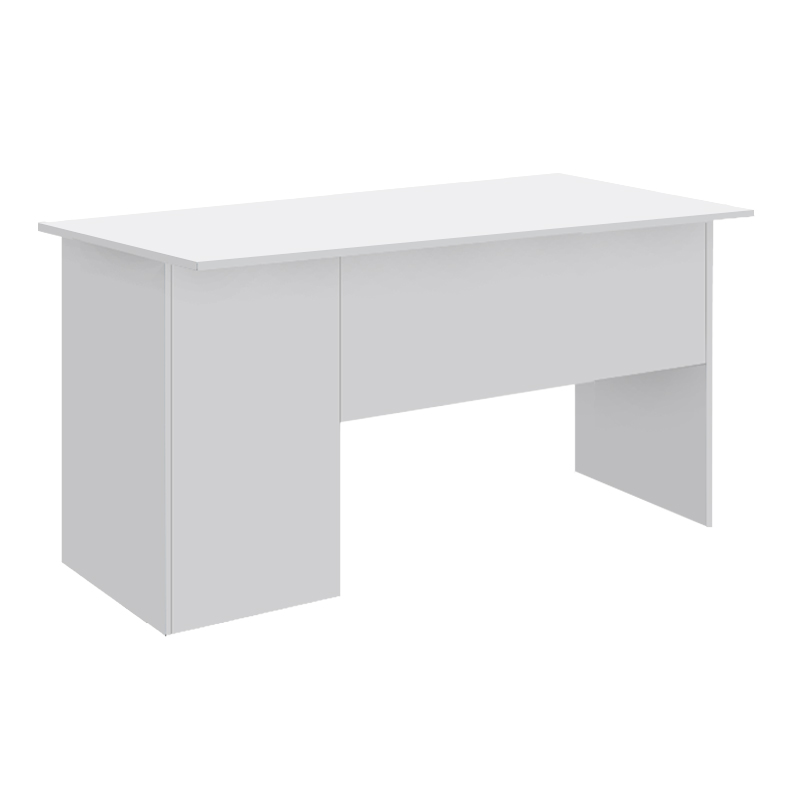 Moto Megapap melamine office desk in white color 120x80x75cm.