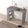 Netenia Megapap melamine desk in concrete grey color 90x40x74cm.