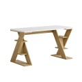 Papillon Megapap melamine working desk in sapphire oak - white color 137x60x75cm.