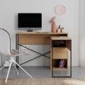 Polymorphic work desk Badau Megapap made of melamine color oak 110x37.2x77cm.