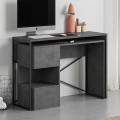 Polymorphic work desk Badau Megapap made of melamine color retro grey 110x37.2x77cm.