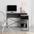 Polymorphic work desk Badau Megapap made of melamine color retro grey 110x37.2x77cm.