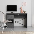 Polymorphic work desk Badau Megapap made of melamine color retro grey 110x37.2x77cm.