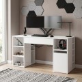 Γραφείο εργασίας Pontus Megapap χρώμα λευκό 145x60x74,4εκ.