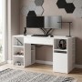 Γραφείο εργασίας Pontus Megapap χρώμα λευκό 145x60x74,4εκ.