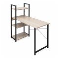 Γραφείο με βιβλιοθήκη σε χρώμα μαύρο / maple 90x40x73/110εκ.