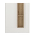 Bonveno Megapap melamine welcome desk - reception in  white - sepet oak color 90x43.2x110cm.