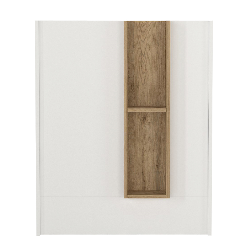 Bonveno Megapap melamine welcome desk - reception in  white - sepet oak color 90x43.2x110cm.