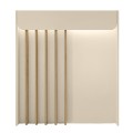 Γραφείο υποδοχής - reception Karibu Megapap με LED χρώμα sandstone - sepet oak 90x40x100εκ.
