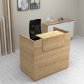 Lemmon Megapap melamine reception office in oak  color 120x70x110cm.