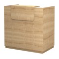Lemmon Megapap melamine reception office in oak  color 120x70x110cm.