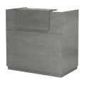 Lemmon Megapap melamine reception office in concrete grey color 120x70x110cm.