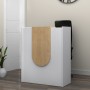 Mezzo Megapap melamine reception desk in white - oak color 90x40x110cm.
