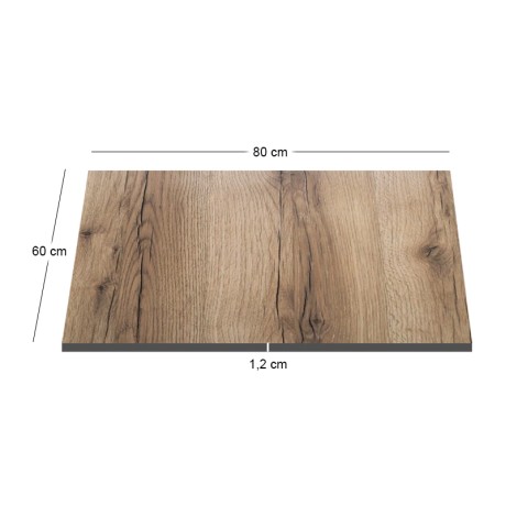 HPL Επιφάνεια Τραπεζιού Απόχρωση Natural Wood