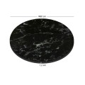 HPL Table Top D.80cm/12mm Black Marble (UV)