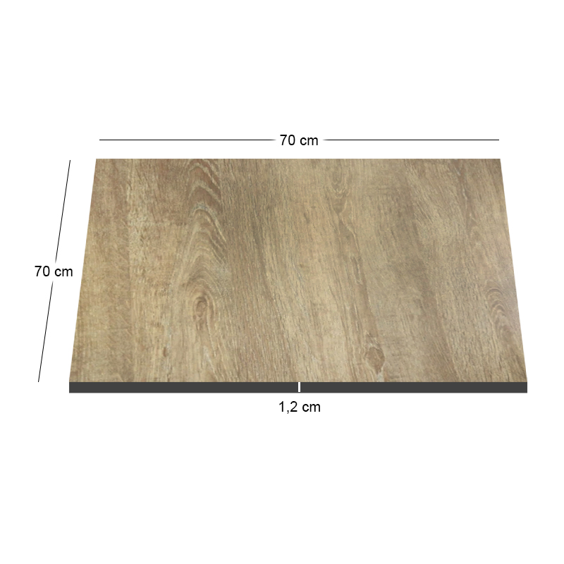 HPL Table Top 70x70cm/12mm Natural (UV)
